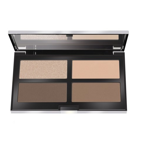 Pupa Milano Contouring & Strobing Ready 4 Selfie Powder Palette paleta pudrów do konturowania i strobingu 003 Dark Skin 17.5g Pupa Milano Contouring & Strobing Ready 4 Selfie Powder Palette paleta pudrów do konturowania i strobingu 003 Dark Skin 17.5g
