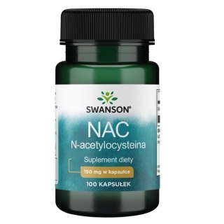 Swanson NAC 150mg suplement diety 100 kapsułek