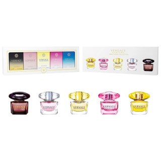 Versace Miniatures Collection zestaw Crystal Noir woda toaletowa 5ml + Bright Crystal woda toaletowa 5ml + Yellow Diamond woda toaletowa