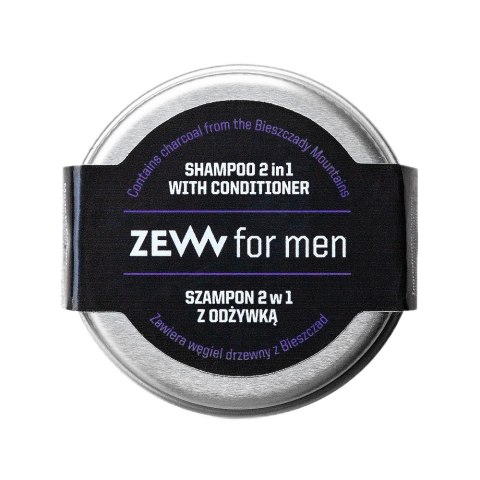 Zew For Men Szampon 2w1 z odżywką z węglem drzewnym z Bieszczad 15ml