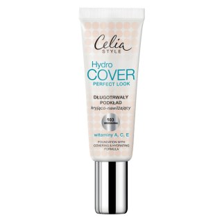 Celia Hydro Cover Perfect Look Foundation długotrwały podkład kryjąco-nawilżający 103 Brzoskwinia 30ml