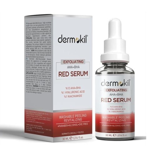 Dermokil Exfoliating Aha+Bha Niacinamide Red Serum złuszczające serum do twarzy 30ml