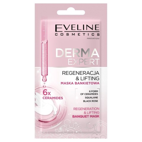 Eveline Cosmetics Derma Expert liftingująco-regenerująca maseczka bankietowa 8ml Eveline Cosmetics Derma Expert liftingująco-regenerująca maseczka bankietowa 8ml
