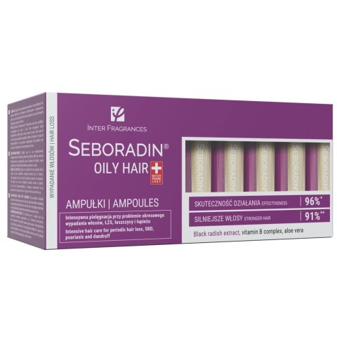 SEBORADIN Oily Hair ampułki do włosów przetłuszczających się 14x5.5ml