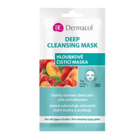 Dermacol 3D Deep Cleansing Mask głęboko oczyszczająca maseczka do twarzy w płachcie 15ml