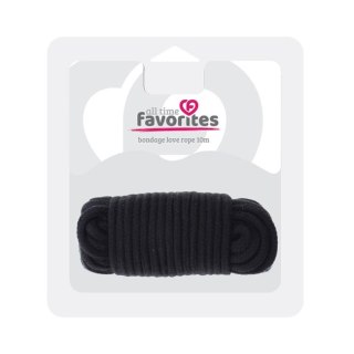 Dream Toys All Time Favorites Love Rope lina do krępowania Black 10m