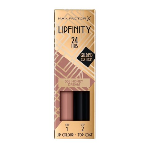 Max Factor Lipfinity Lip Colour 24h dwufazowa szminka o długotrwałym efekcie 008 Honey Dream 4.2ml