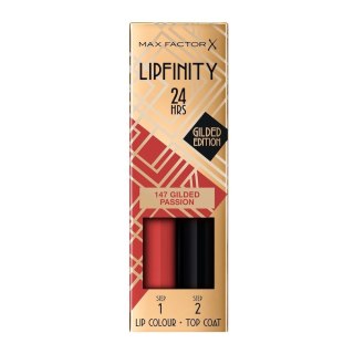 Max Factor Lipfinity Lip Colour 24h dwufazowa szminka o długotrwałym efekcie 147 Gilded Passion 4.2ml