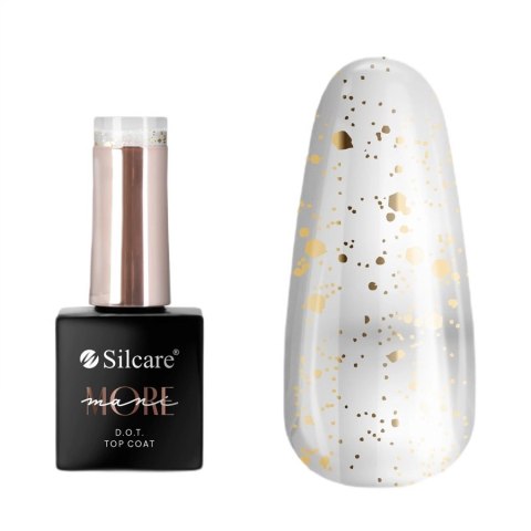 Silcare ManiMORE DOT top coat do paznokci Gold 10g