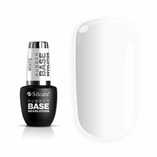 Silcare Rubber Base Revolution baza kauczukowa White 9ml