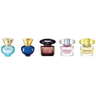 Versace Miniatures Collection Crystal Noir woda toaletowa 5ml + Dylan Turquoise woda toaletowa 5ml + Yellow Diamond woda toaletowa 5ml +