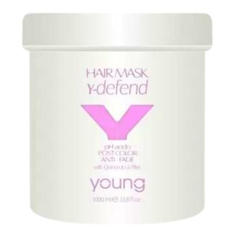 Young Y-Defend Maska do włosów farbowanych anti-fade z filtrem uv i komosą ryżową 1000ml