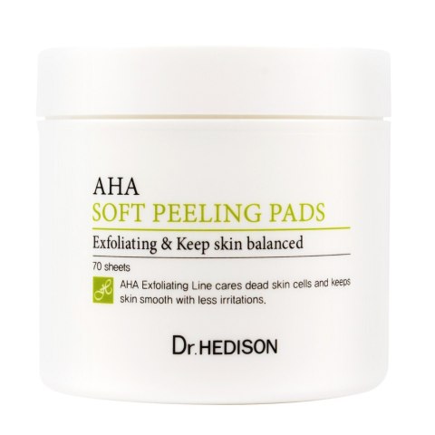 Dr.HEDISON AHA Soft Peeling Pads złuszczające płatki do twarzy 70szt