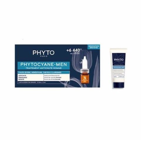 Phyto Phytocyane Men zestaw szampon przeciw wypadaniu włosów 100ml + ampułki do włosów 12x3.5ml Phyto Phytocyane Men zestaw szampon przeciw wypadaniu włosów 100ml + ampułki do włosów 12x3.5ml
