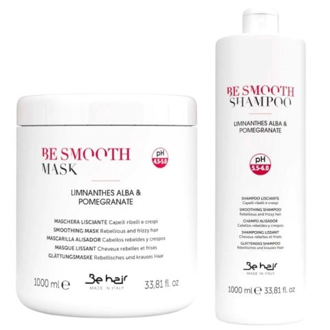 Zestaw wygłądzający Be Hair Be Smooth Duży (Szampon + Maska)