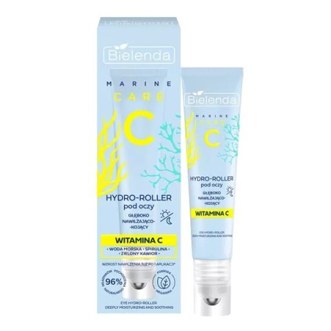 Bielenda C Marine Care hydro-roller pod oczy głęboko nawilżająco-kojący z witaminą C 15ml Bielenda C Marine Care hydro-roller pod oczy głęboko nawilżająco-kojący z witaminą C 15ml