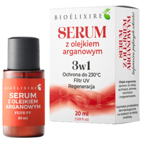 Bioeliixire Olejek arganowy do włosów z filtrem UV 20ml