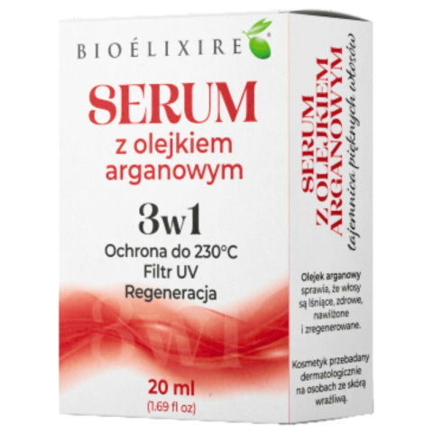 Bioeliixire Olejek arganowy do włosów z filtrem UV 20ml