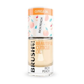 BrushUp! Beautiful Cuticle Oil oliwka do skórek Rich Peach 6ml