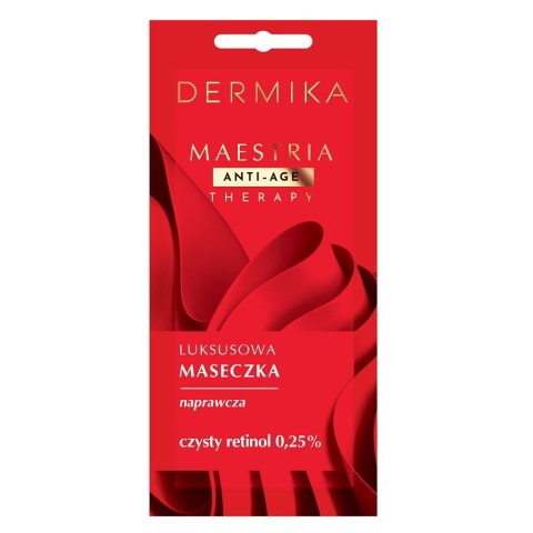 Dermika Maestria Anti-Age Therapy luksusowa maseczka naprawcza czysty retinol 0.25% 7g Dermika Maestria Anti-Age Therapy luksusowa maseczka naprawcza czysty retinol 0.25% 7g