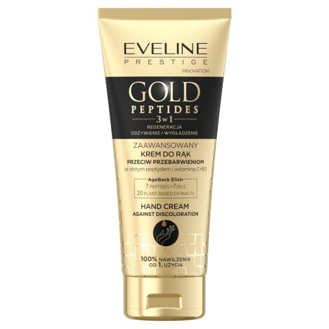 Eveline Cosmetics Gold Peptides zaawansowany krem do rąk przeciw przebarwieniom 75ml