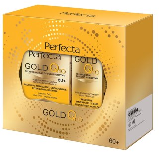 Perfecta Gold Q10 zestaw krem przeciwzmarszczkowy 60+ 50ml + przeciwzmarszczkowy krem pod oczy 15ml