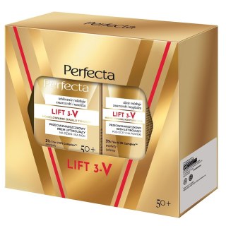 Perfecta Lift 3-V zestaw przeciwzmarszczkowy krem liftingujący 50+ 50ml + przeciwzmarszczkowy krem liftingujący pod oczy i na powieki 15m