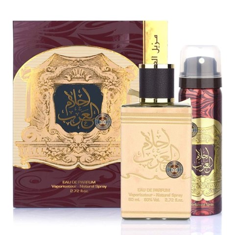 Ard al Zaafaran Ahlam Al Arab zestaw woda perfumowana spray 80ml + dezodorant spray 50ml