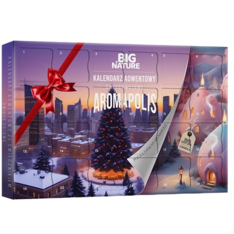 Big Nature Aromapolis kalendarz adwentowy ze świecami sojowymi 24x8g Big Nature Aromapolis kalendarz adwentowy ze świecami sojowymi 24x8g