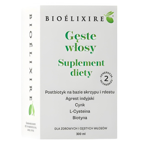 Bioelixire Gęste włosy Suplement diety przeciw wypadaniu włosów 300ml