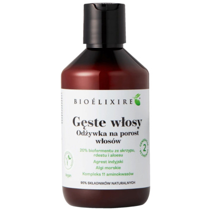 Bioelixire Gęste włosy Odżywka na porost włosów wegańska 300ml