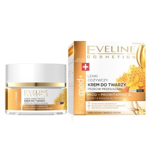 Eveline Cosmetics Facemed+ 3w1 lekki odżywczy krem do twarzy przeciw przesuszaniu 50ml