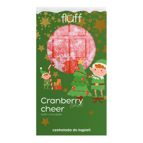 Fluff Bath Chocolate czekolada do kąpieli Cranberry Cheer 160g