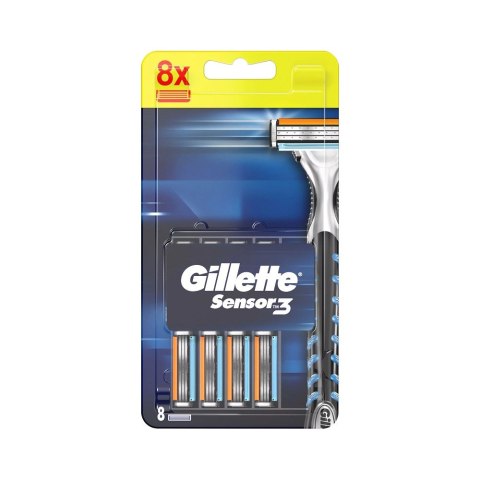 Gillette Sensor3 wymienne ostrza do maszynki do golenia 8szt