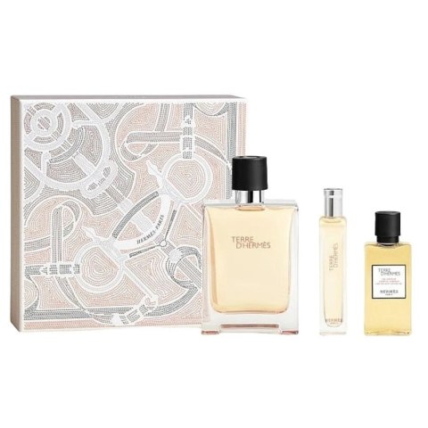 Hermes Terre D'Hermes zestaw woda toaletowa spray 100ml + woda toaletowa spray 15ml + żel pod prysznic 40ml