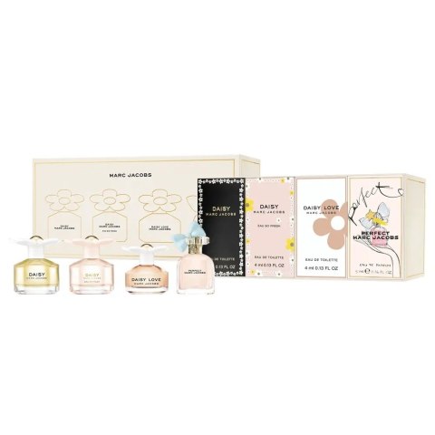 Marc Jacobs Miniature zestaw Daisy woda toaletowa + Daisy Eau So Fresh woda toaletowa + Daisy Love woda toaletowa + Perfect woda