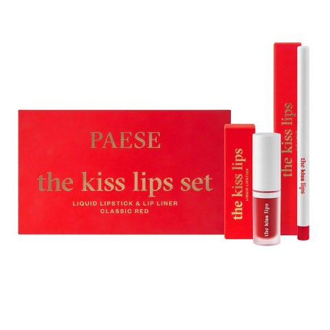 Paese The Kiss Lips zestaw pomadka i konturówka 06 Classic Red Paese The Kiss Lips zestaw pomadka i konturówka 06 Classic Red