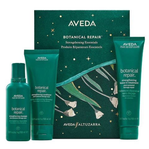 Aveda Botanical Repair zestaw wzmacniający szampon do włosów 100ml + wzmacniająca odżywka do włosów 100ml + wzmacniająca kuracja do wł