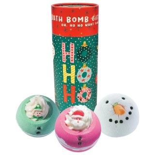 Bomb Cosmetics Ho Ho Ho tuba upominkowa z kulami do kąpieli 3szt