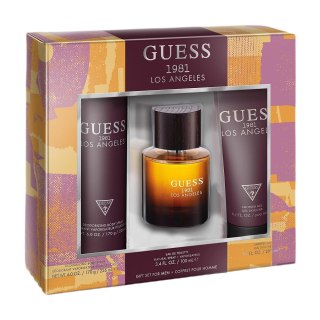 Guess 1981 Los Angeles For Men zestaw woda toaletowa spray 100ml + żel pod prysznic 200ml + dezodorant spray 226ml