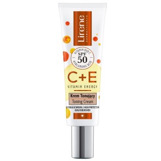 Lirene C+E Vitamin Energy krem tonujący SPF50 30ml