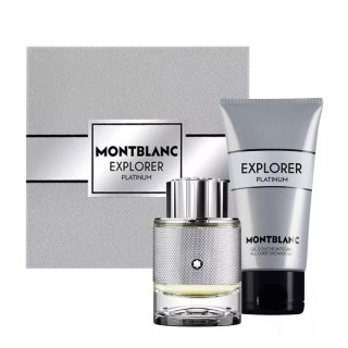 Mont Blanc Explorer Platinum zestaw woda perfumowana spray 60ml + żel pod prysznic 100ml