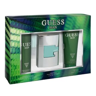 Guess Man zestaw woda toaletowa spray 75ml + żel pod prysznic 200ml + dezodorant spray 226ml