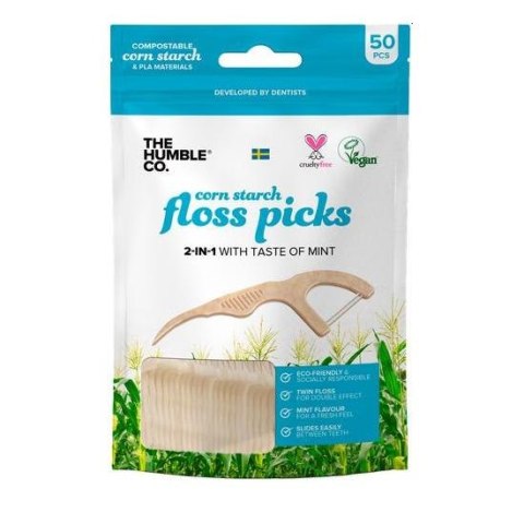 Humble Natural Dental Floss Picks nicio-wykałaczki 50szt