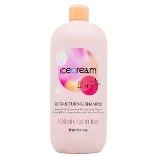 Inebrya Ice Cream Keratin Restructuring Restrukturyzujący keratynowy szampon do włosów 1000ml