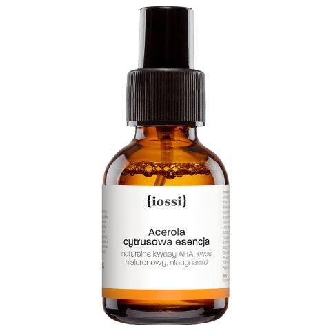 Iossi Acerola cytrusowa esencja z naturalnymi kwasami AHA kwasem hialuronowym i niacynamidem 50ml Iossi Acerola cytrusowa esencja z naturalnymi kwasami AHA kwasem hialuronowym i niacynamidem 50ml
