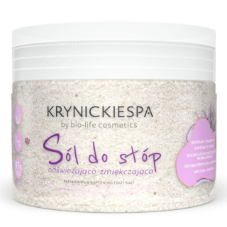 Krynickie SPA Sól do stóp odświeżająco-zmiękczająca lawendowa 500g