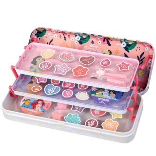 Lip Smacker Disney Triple Layer Beauty Tin zestaw kosmetyków do makijażu dla dzieci