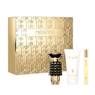 Paco Rabanne Fame zestaw perfumy spray 50ml + balsam do ciała 75ml + miniatura perfum spray 10ml