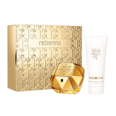 Paco Rabanne Lady Million zestaw woda perfumowana spray 80ml + balsam do ciała 100ml